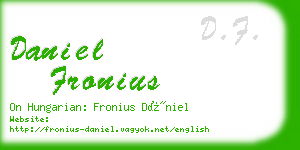 daniel fronius business card